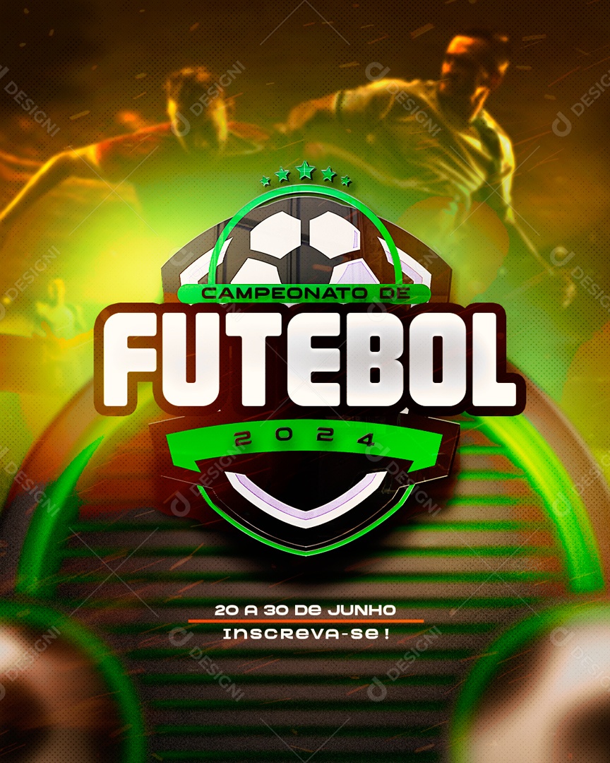 Brasão Campeonato De Futebol 2024 Para Composição PSD