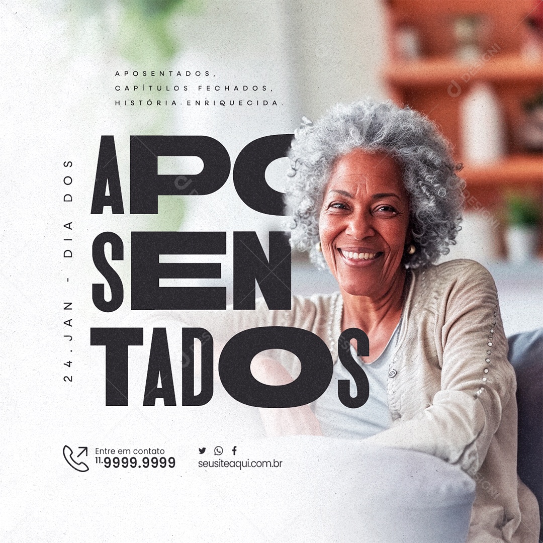 Retired Day January 24 Closed Chapters History Social Media PSD Editable