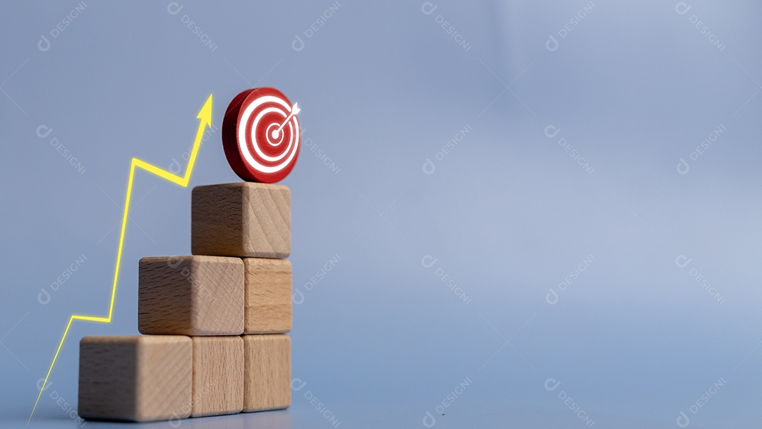 Blocos de madeira sobre fundo isolado