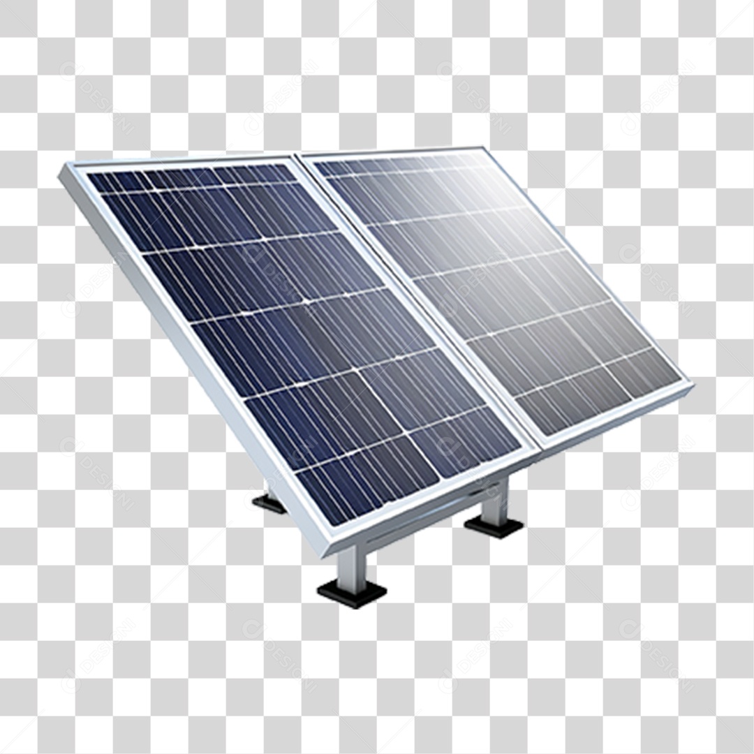Painel Solar Placas PNG Transparente