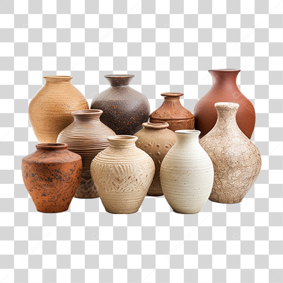 Artesanato de Cerâmica Vaso PNG Transparente