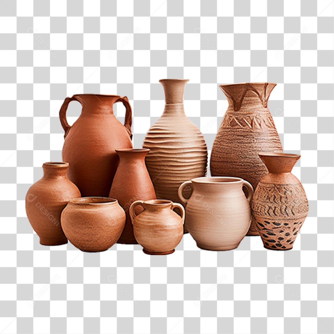 Artesanato de Cerâmica Vaso PNG Transparente