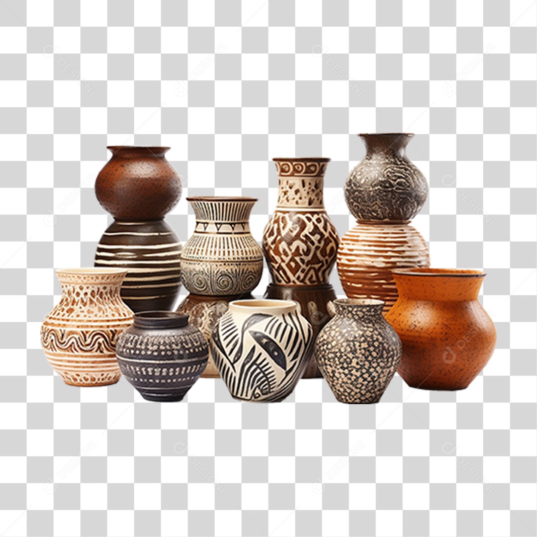 Artesanato de Cerâmica Vaso PNG Transparente