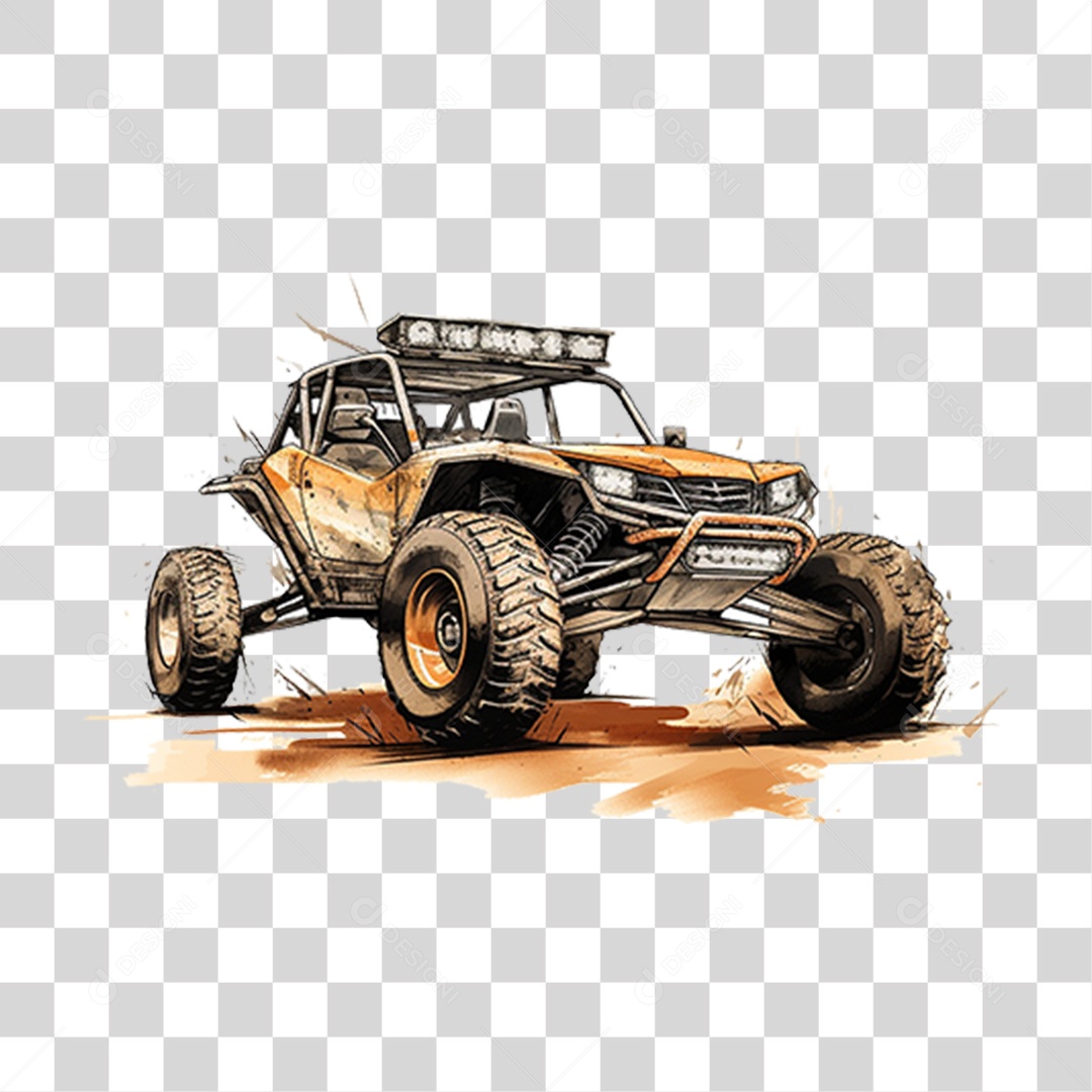 Buggy de Raly Carro Deserto PNG Transparente