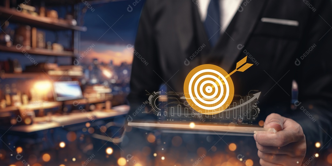 Homem de negócios mexendo em seu smartphone