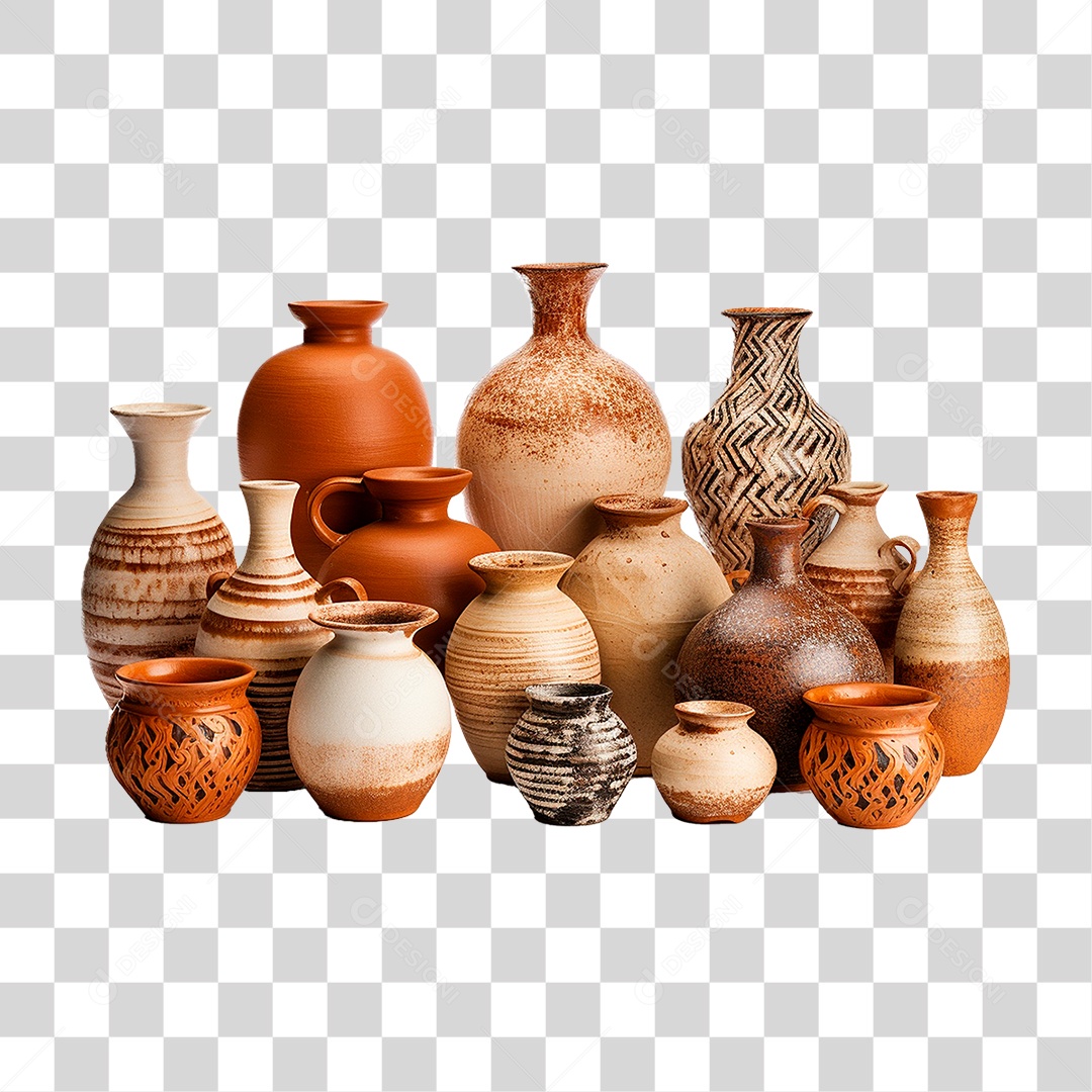 Vaso de Cerâmica PNG Transparente