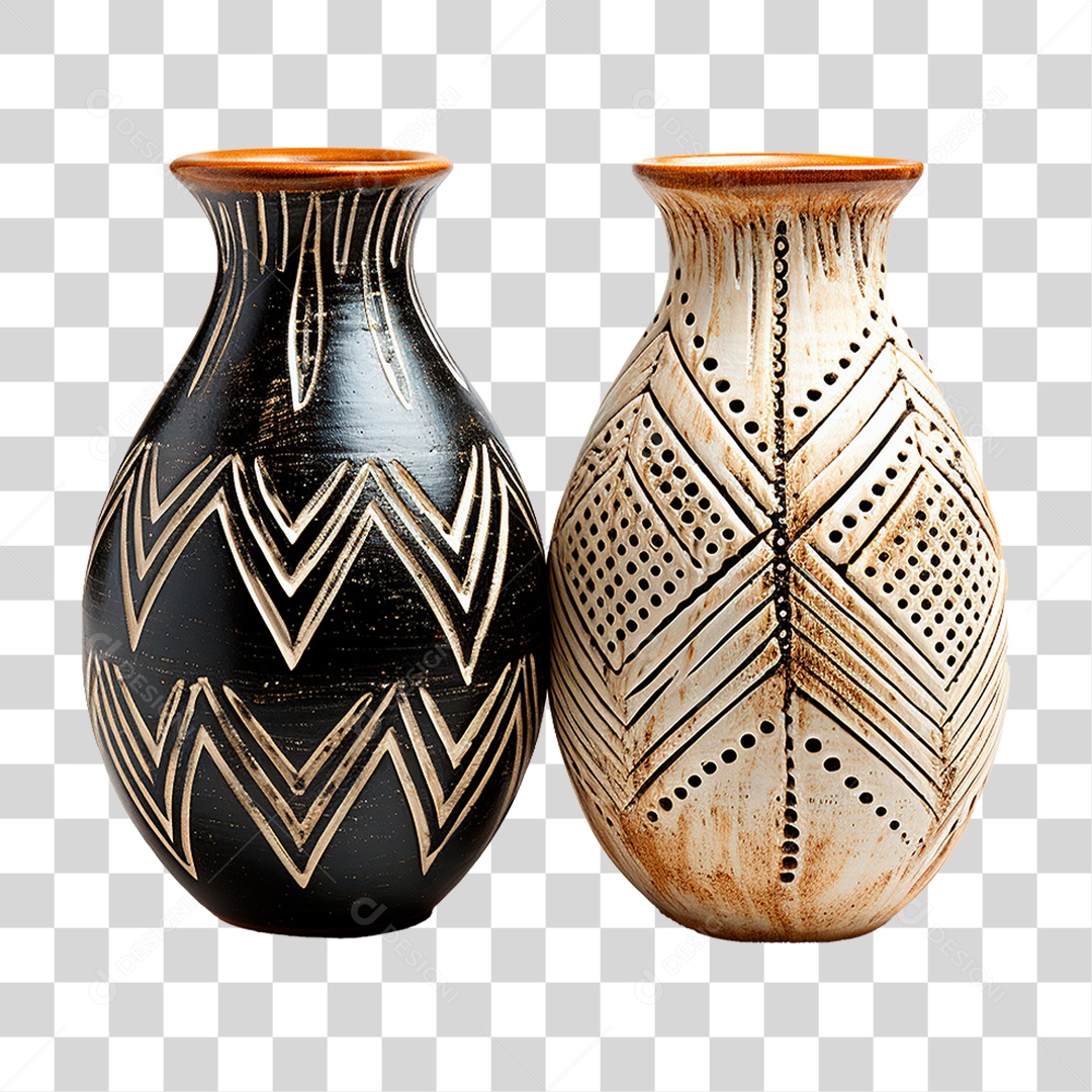 Vaso de Cerâmica PNG Transparente