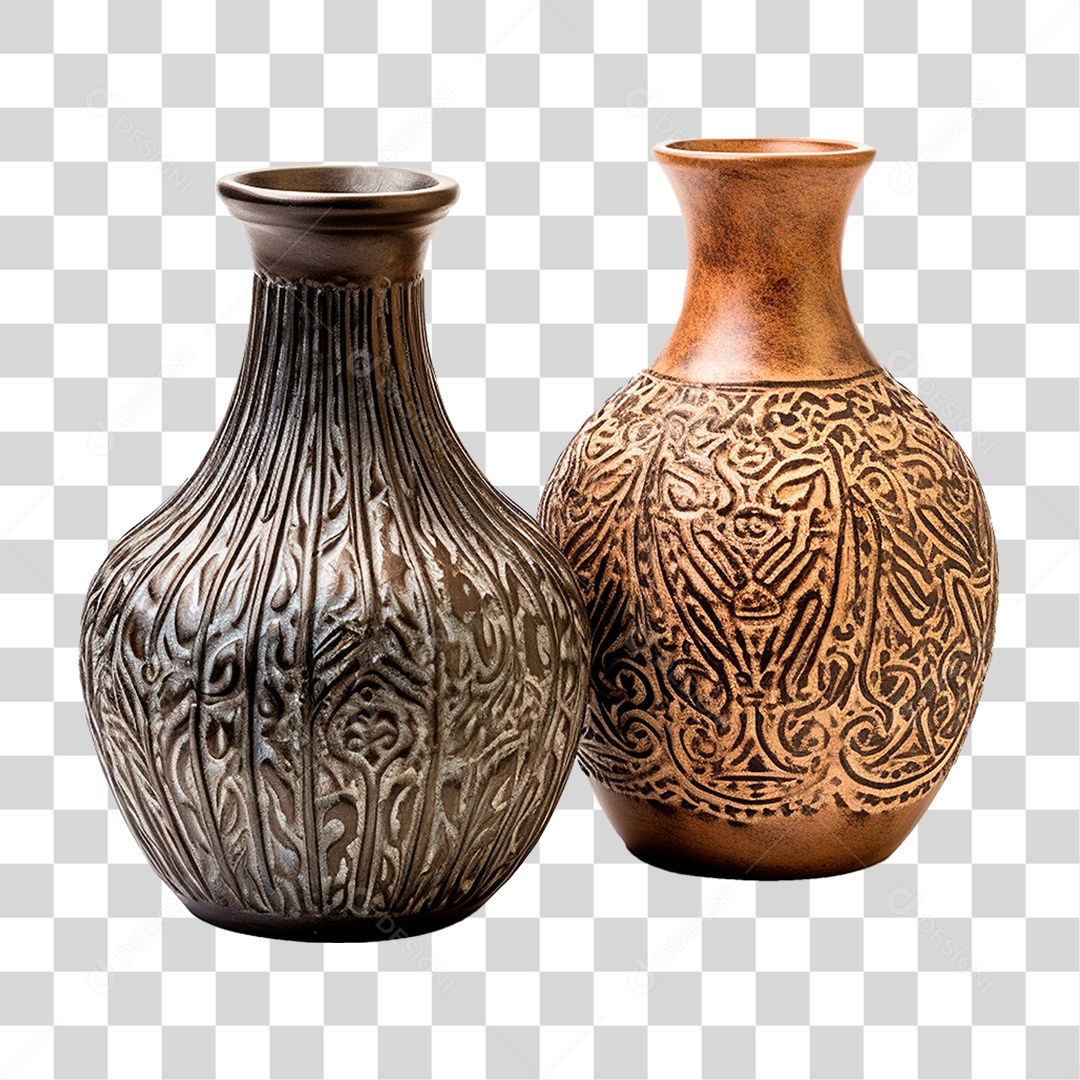 Vaso de Cerâmica PNG Transparente
