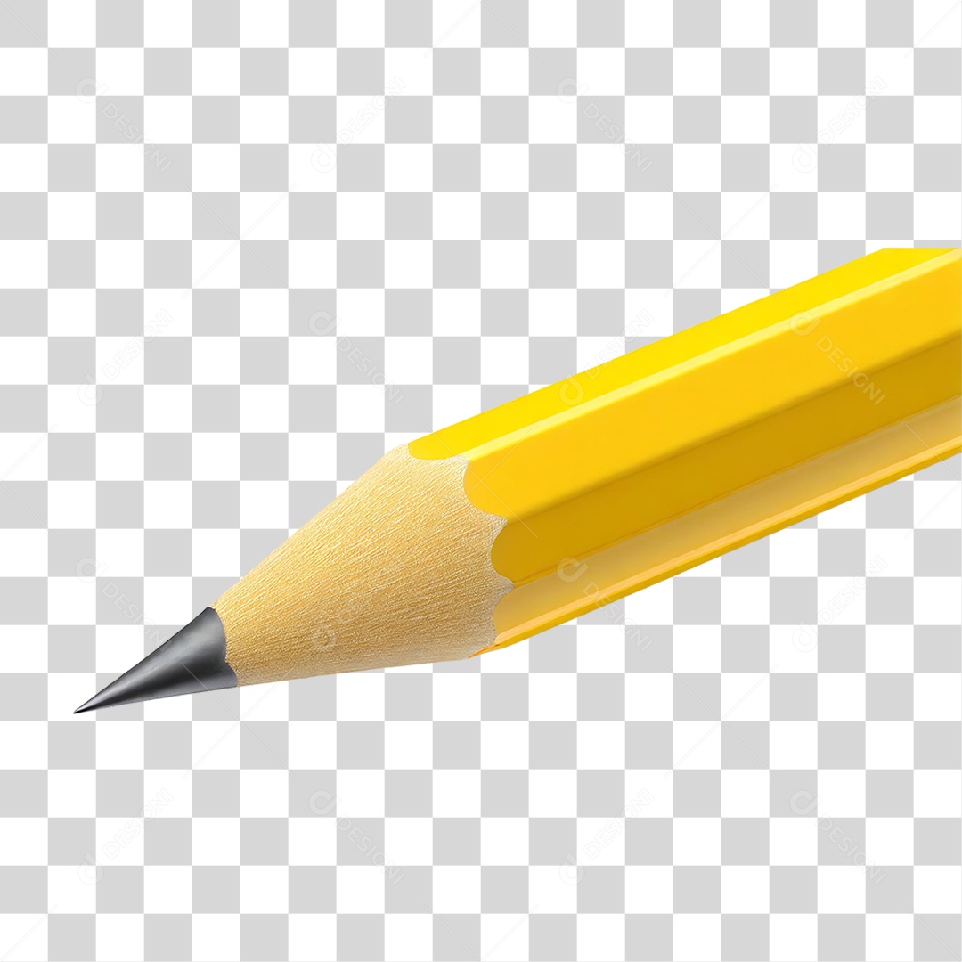 Lápis Amarelo PNG Transparente