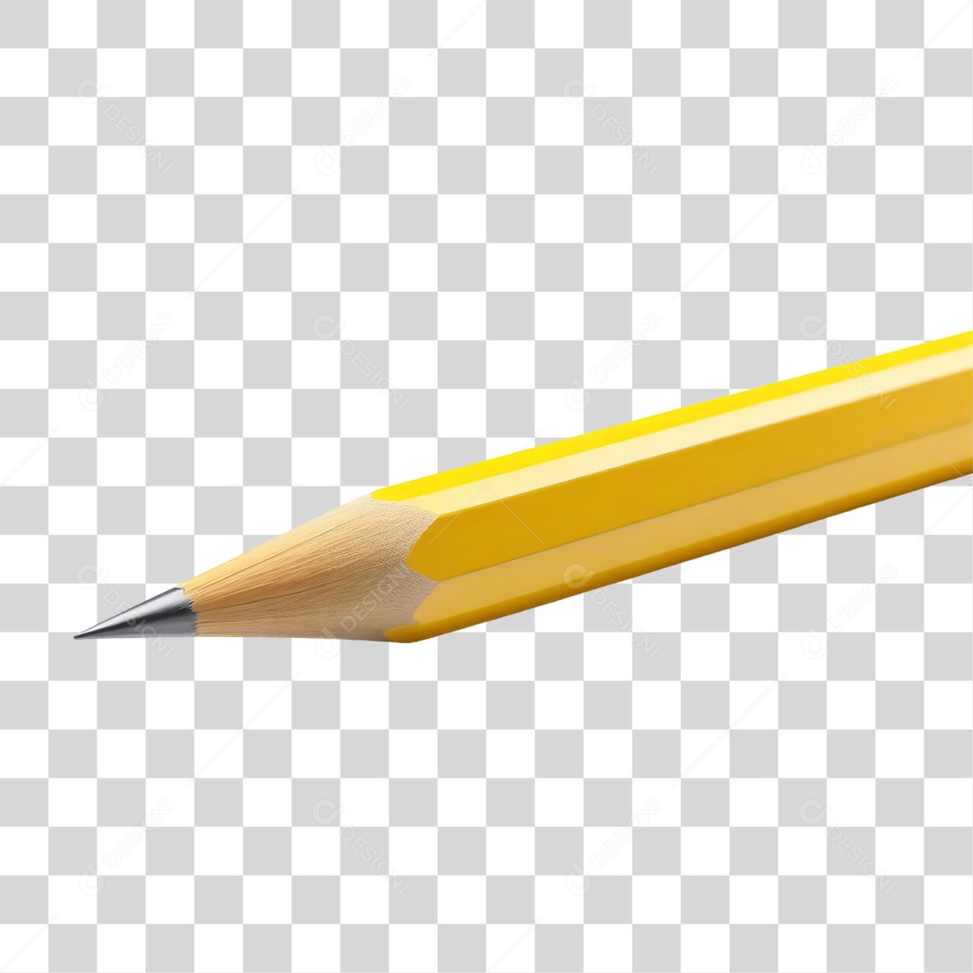 Lápis Amarelo PNG Transparente