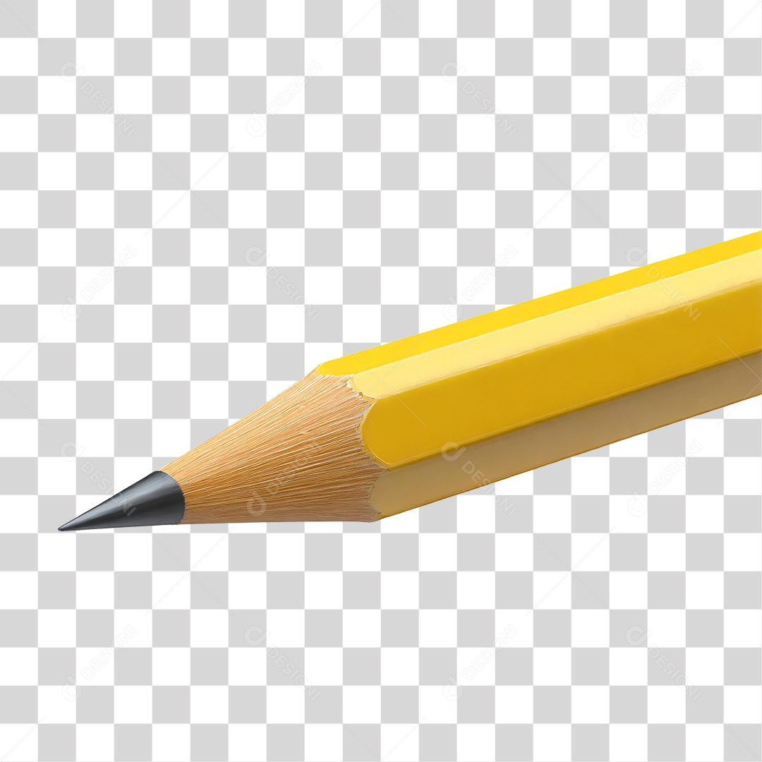 Lápis Amarelo PNG Transparente
