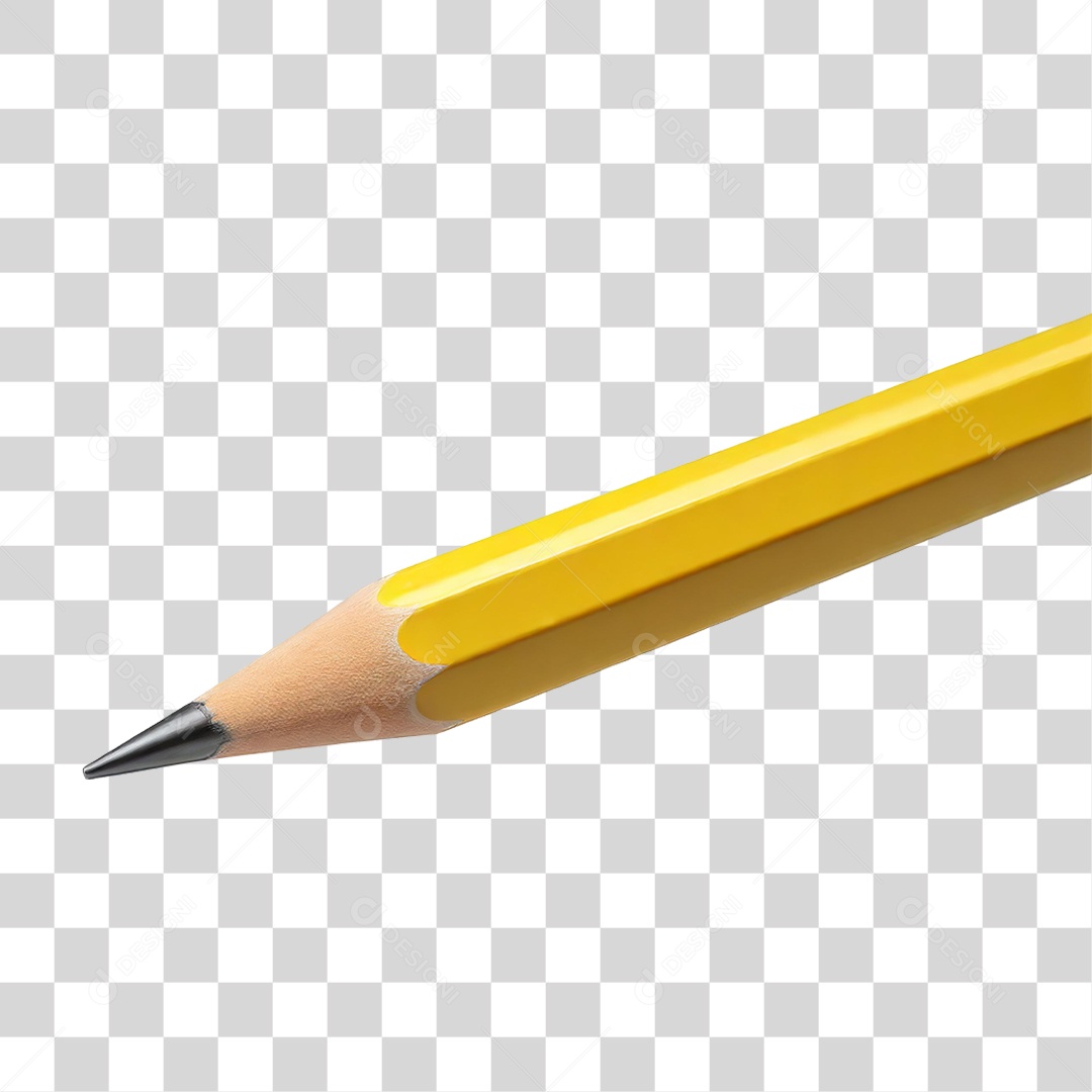 Lápis Amarelo PNG Transparente