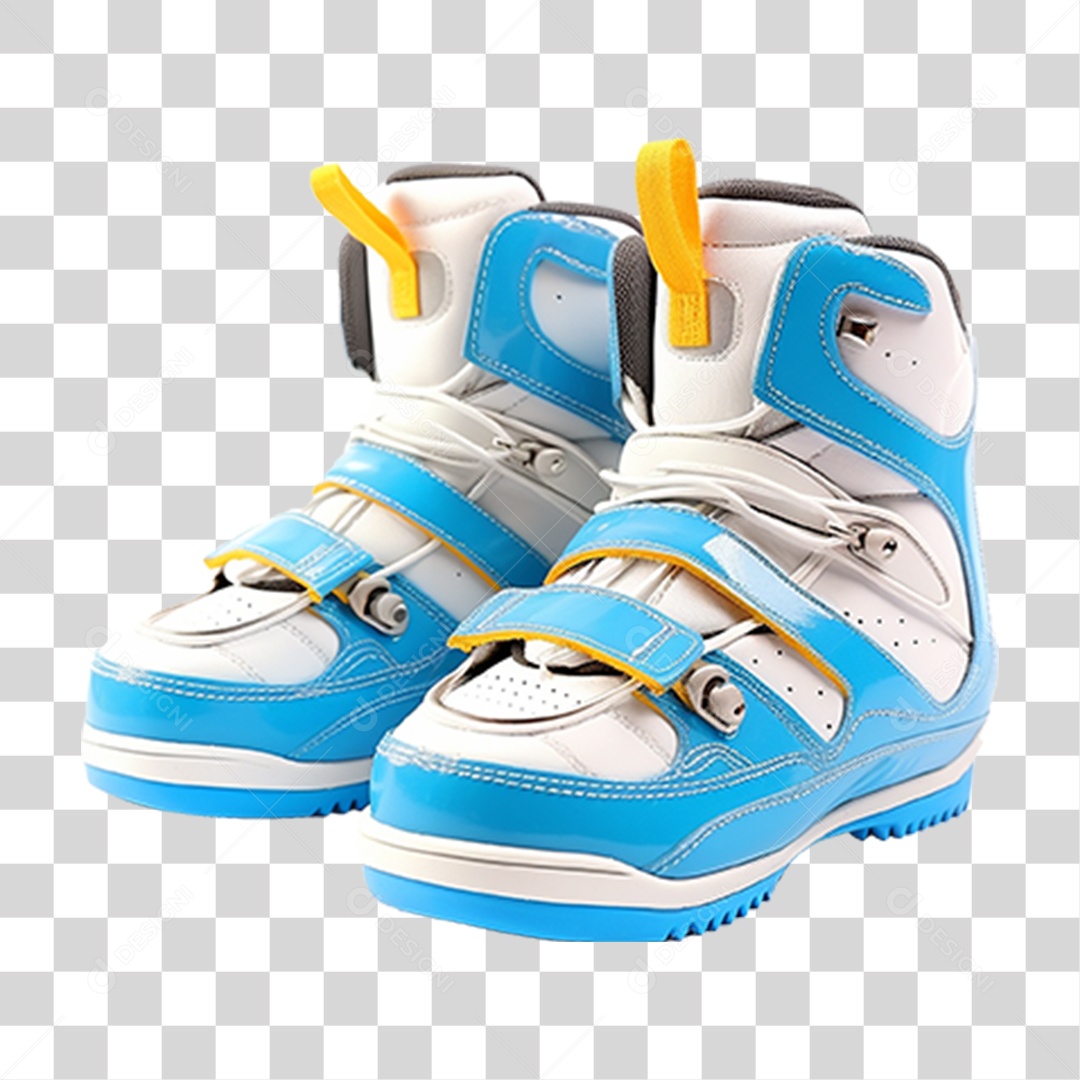 Sapato de Esqui e Snowboard PNG Transparente