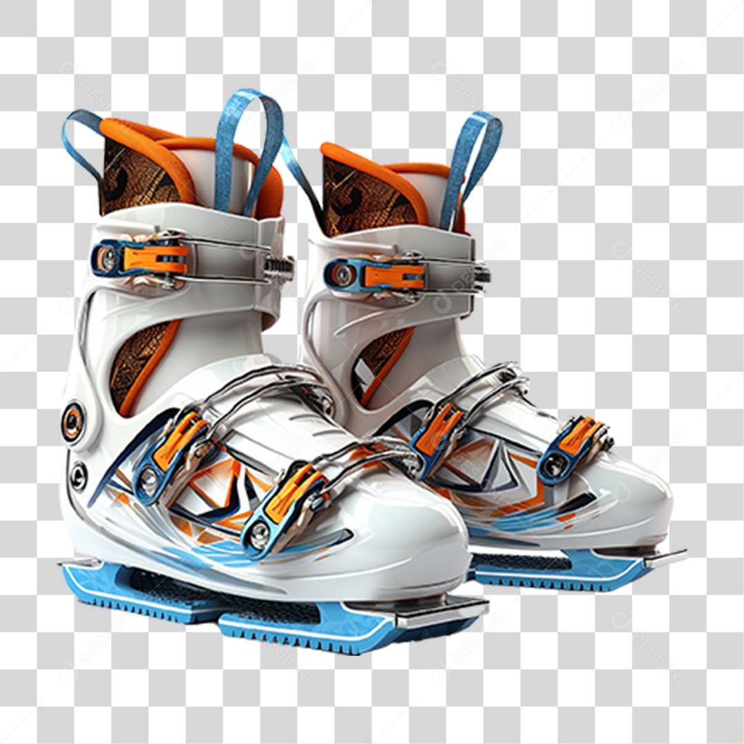 Sapato de Esqui e Snowboard PNG Transparente