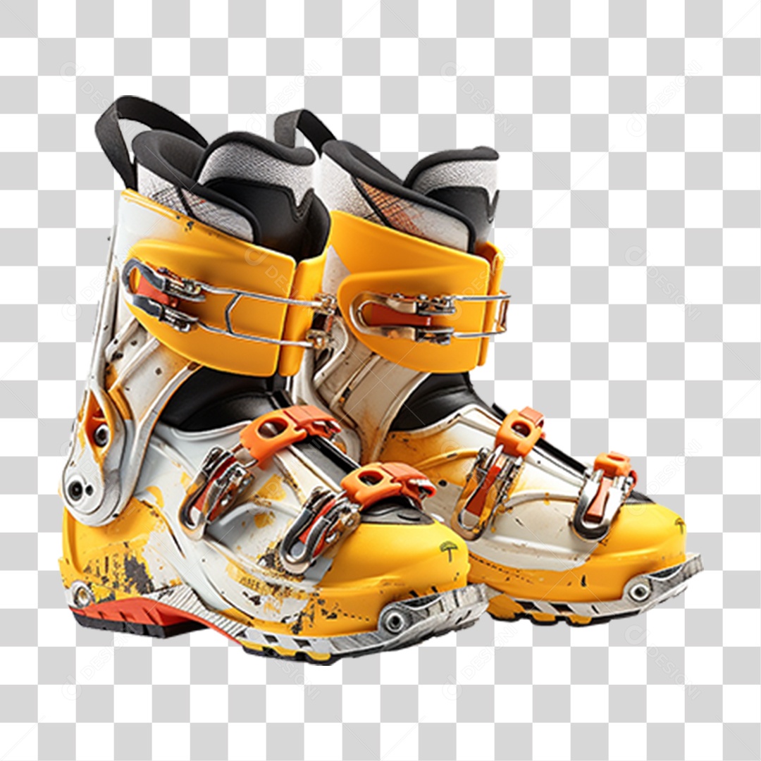 Sapato de Esqui e Snowboard PNG Transparente