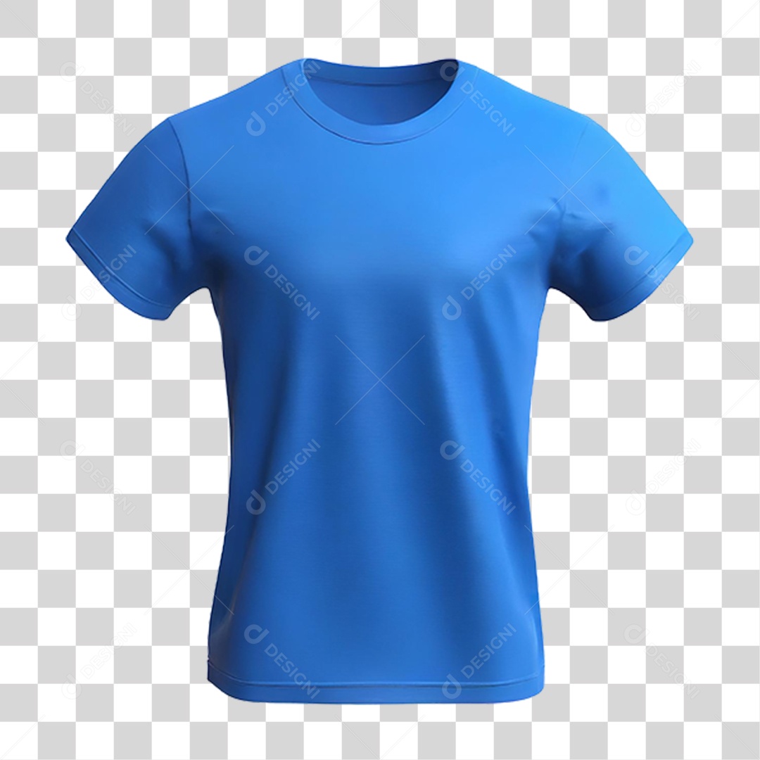 Camiseta Azul PNG Transparente