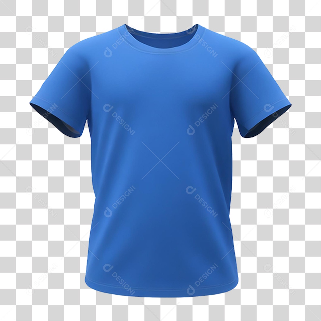 Camiseta Azul PNG Transparente