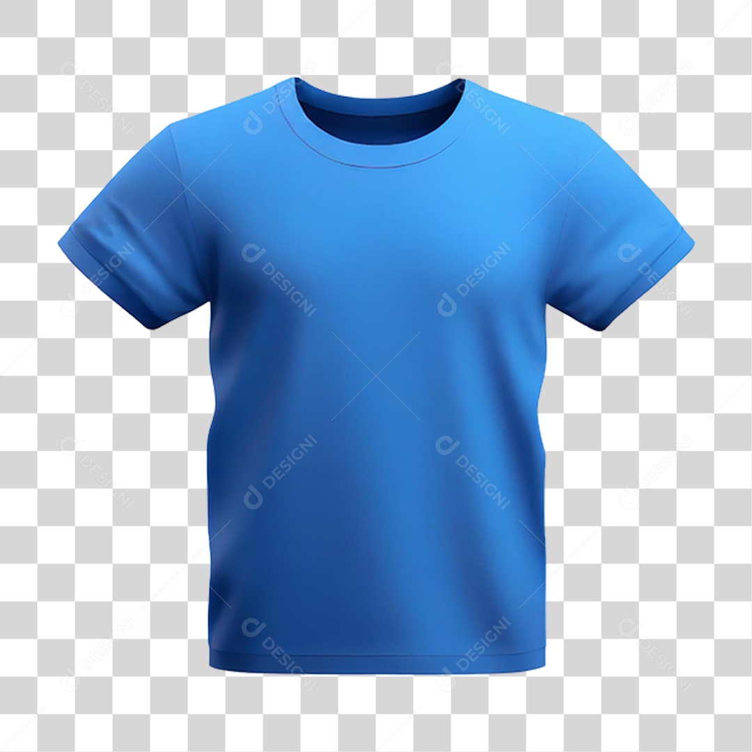 Camiseta Azul PNG Transparente