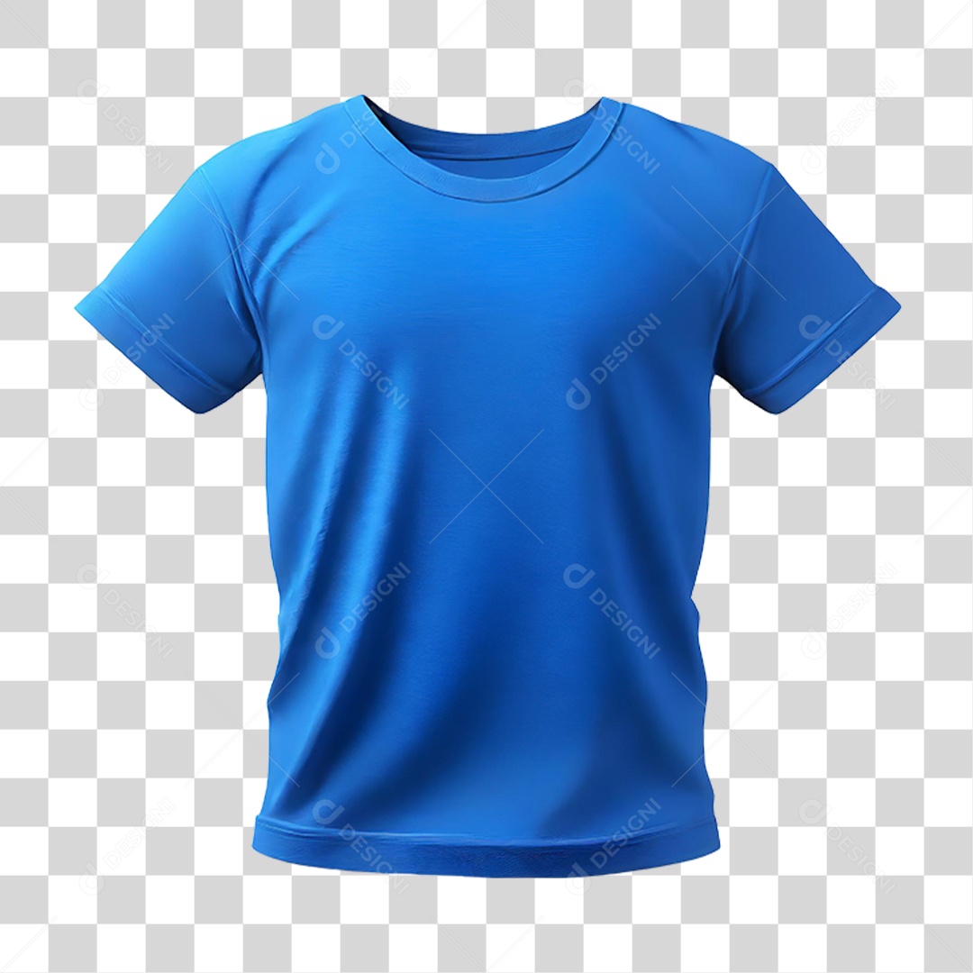 Camiseta Azul PNG Transparente