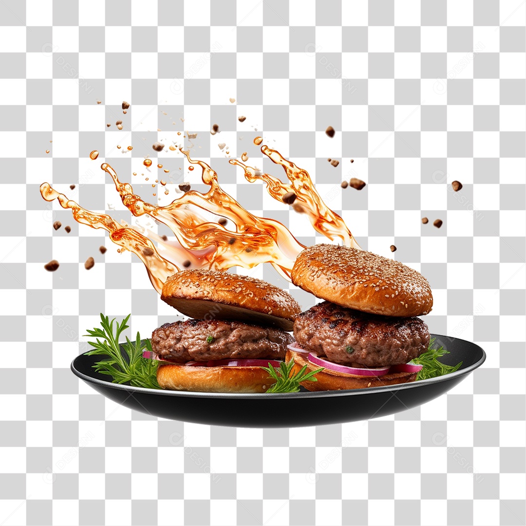 Hambúrguer PNG Transparente