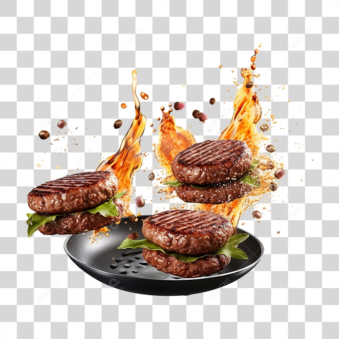 Hambúrguer PNG Transparente