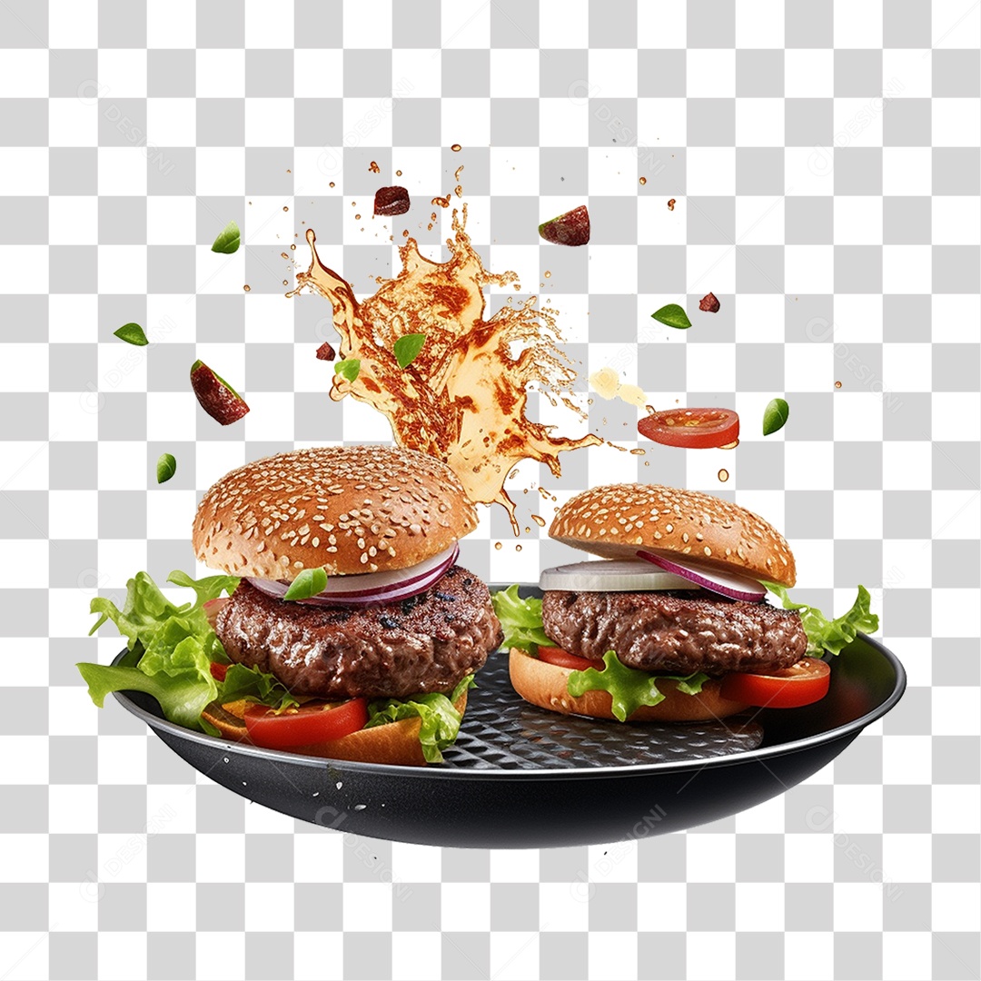 Hambúrguer Lanche Sanduiche PNG Transparente
