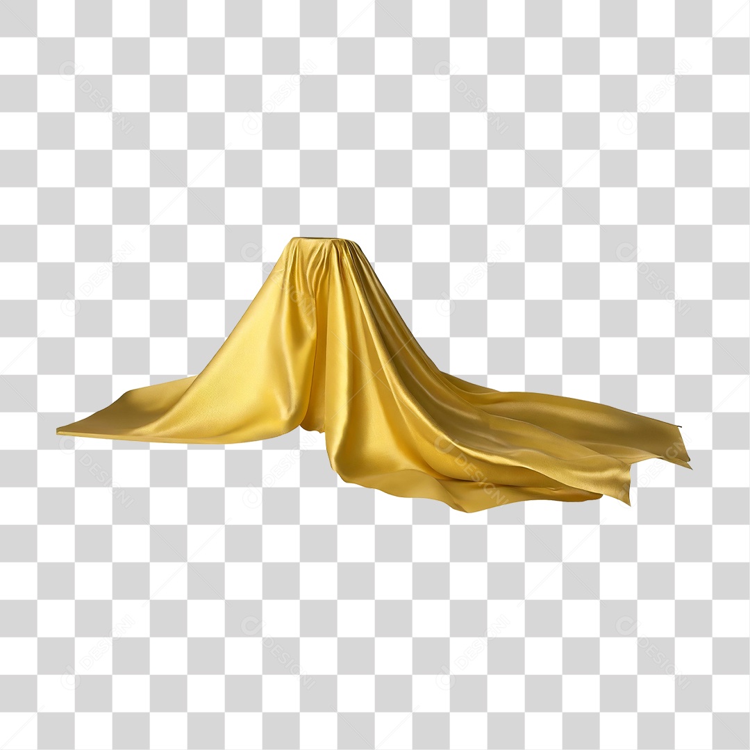 Seda Dourada PNG Transparente