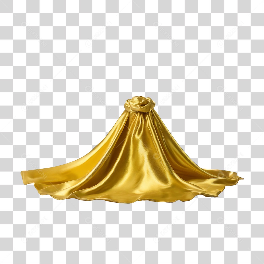 Seda Dourada PNG Transparente