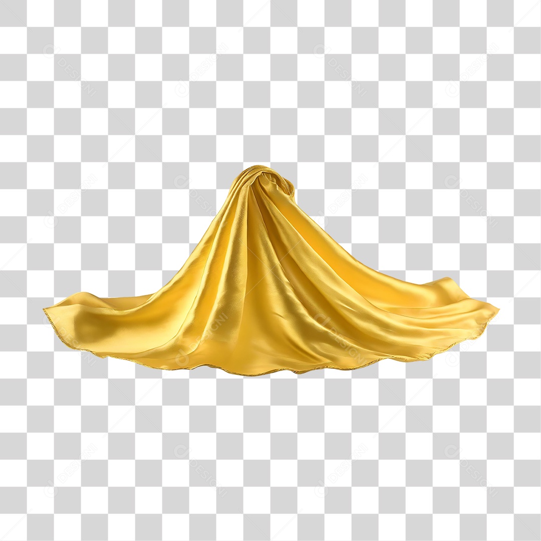 Seda Dourada PNG Transparente