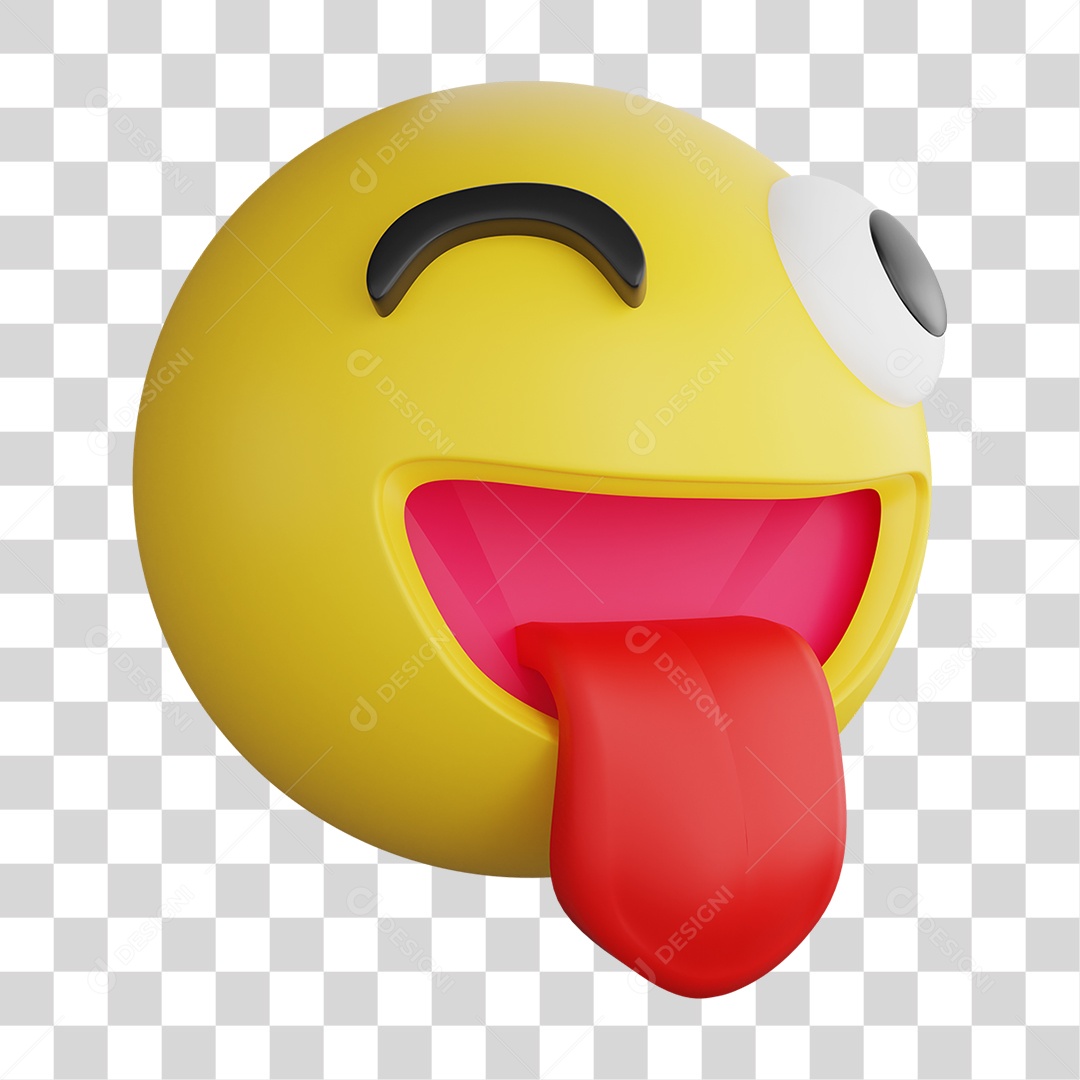 Emoji 3D Gestos Emoções PNG Transparente