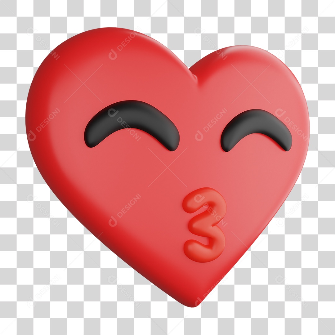 Emoji 3D Gestos Emoções PNG Transparente