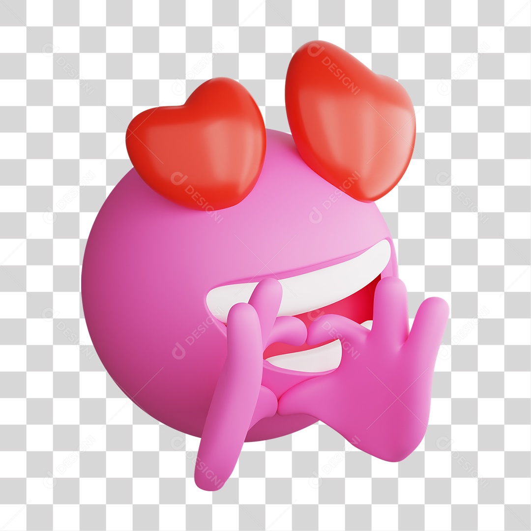Emoji 3D Gestos Emoções PNG Transparente