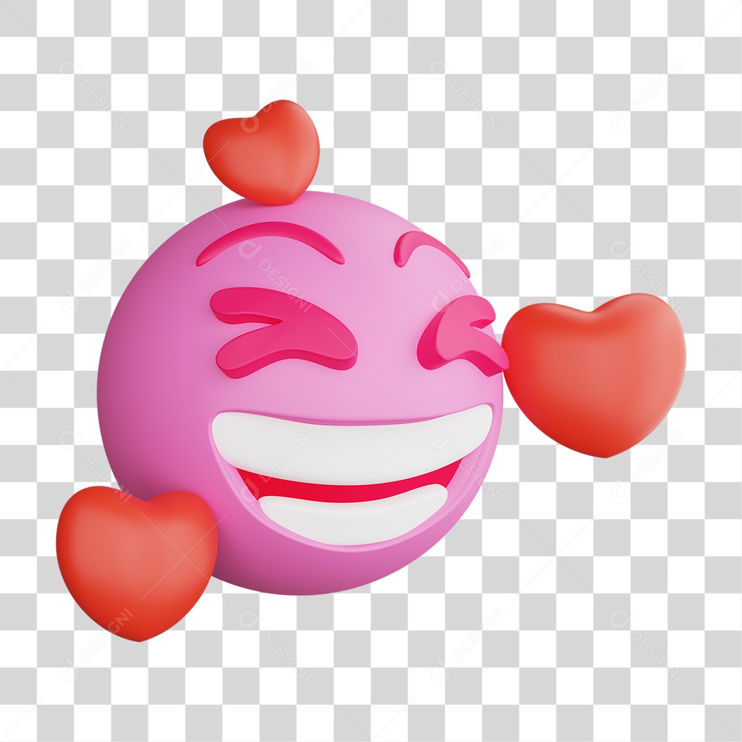 Emoji 3D Gestos Emoções PNG Transparente