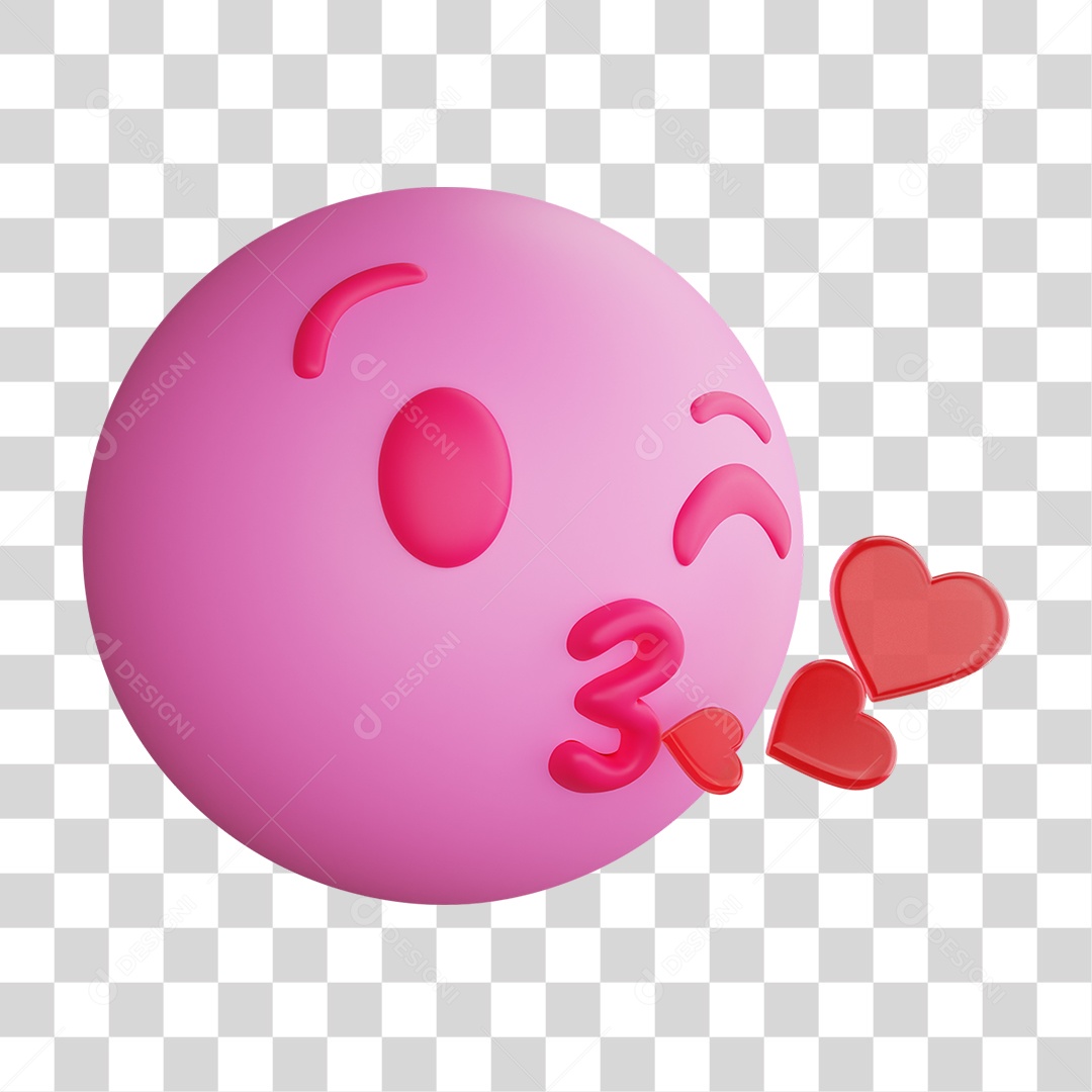 Emoji 3D Gestos Emoções PNG Transparente