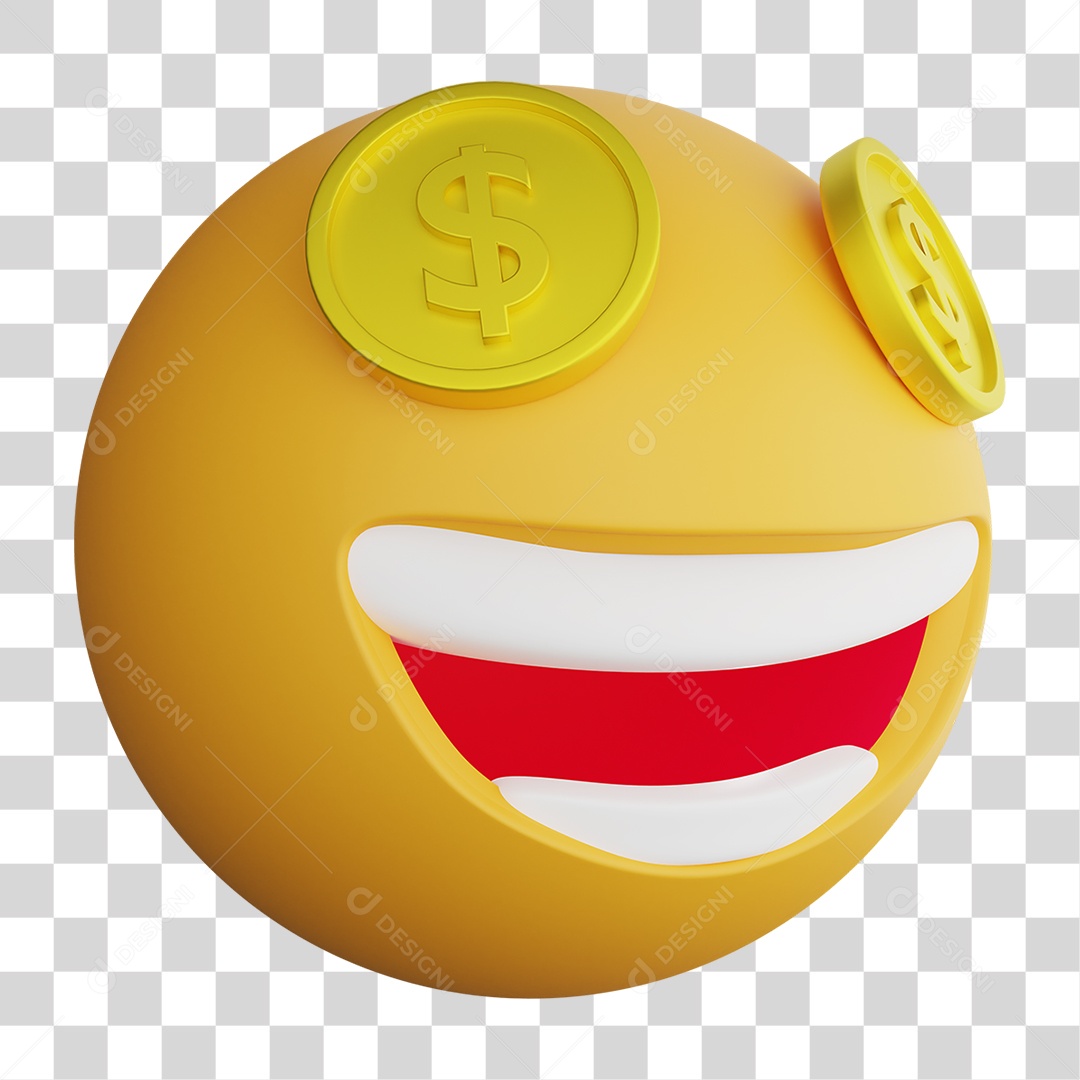 Emoji 3D Gestos Emoções PNG Transparente