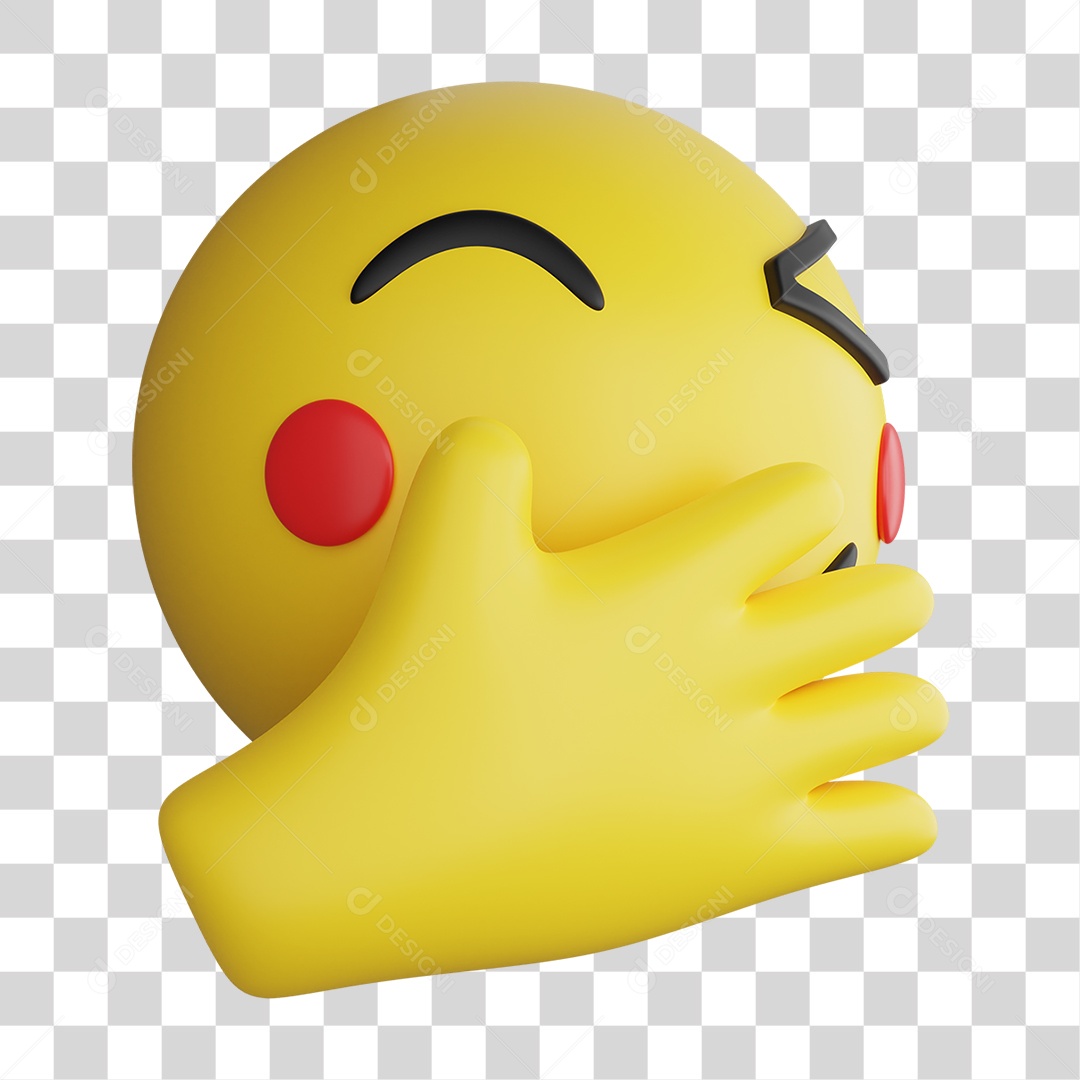 Emoji 3D Gestos Emoções PNG Transparente