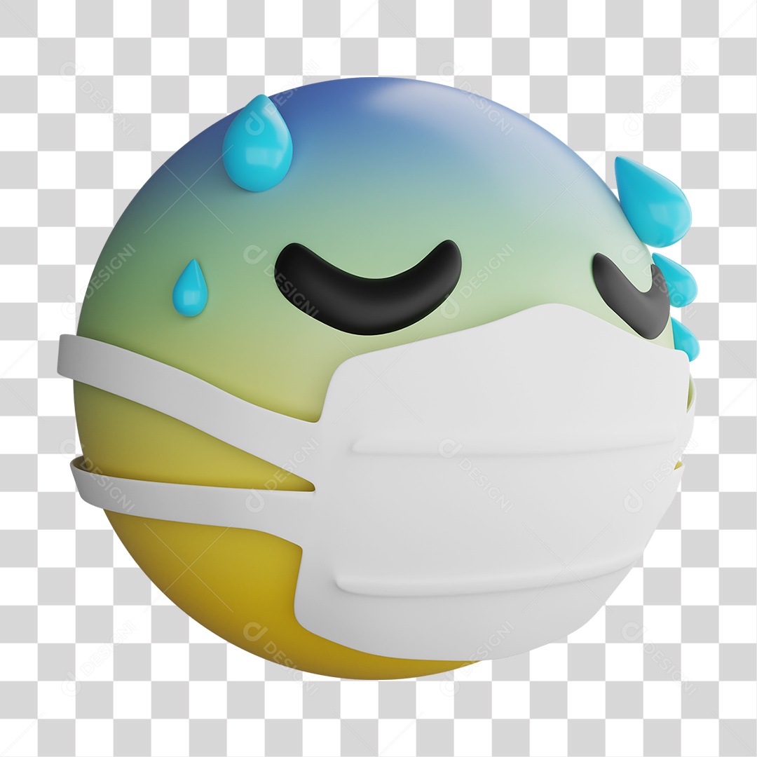 Emoji 3D Gestos Emoções PNG Transparente