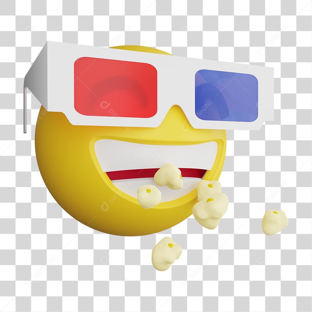 Emoji 3D Gestos Emoções PNG Transparente