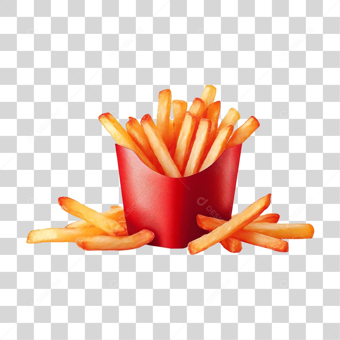 Batatas Fritas PNG Transparente