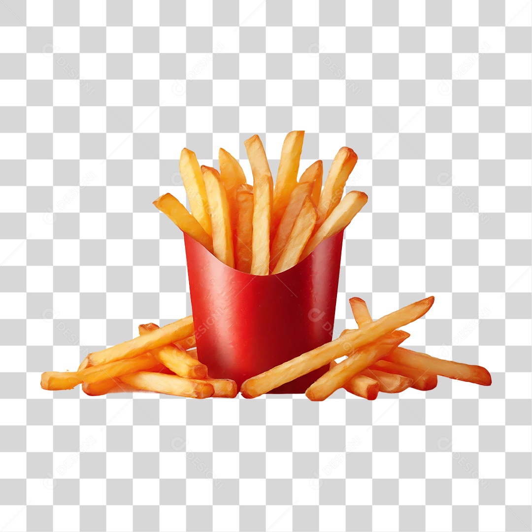 Batatas Fritas PNG Transparente