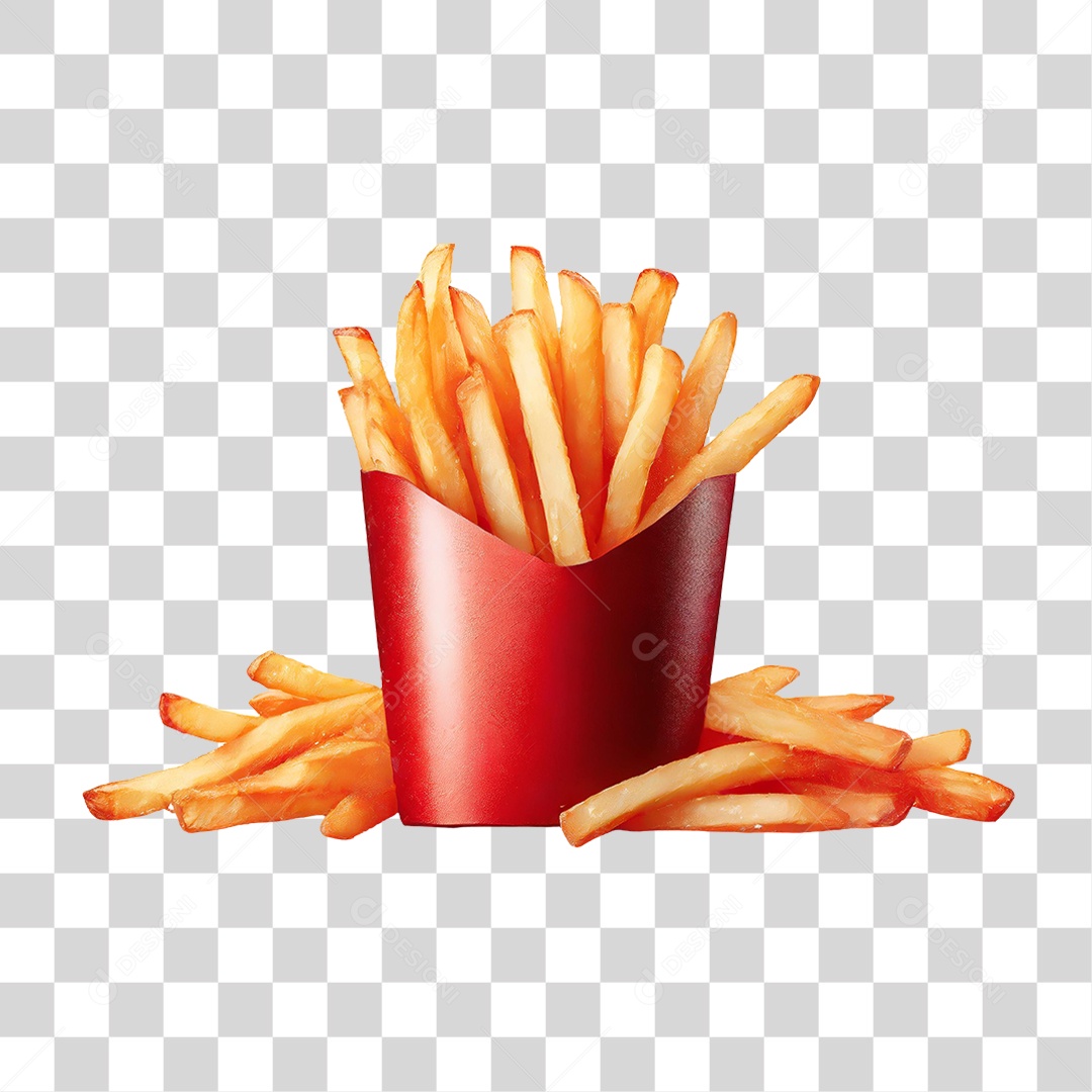 Batatas Fritas PNG Transparente