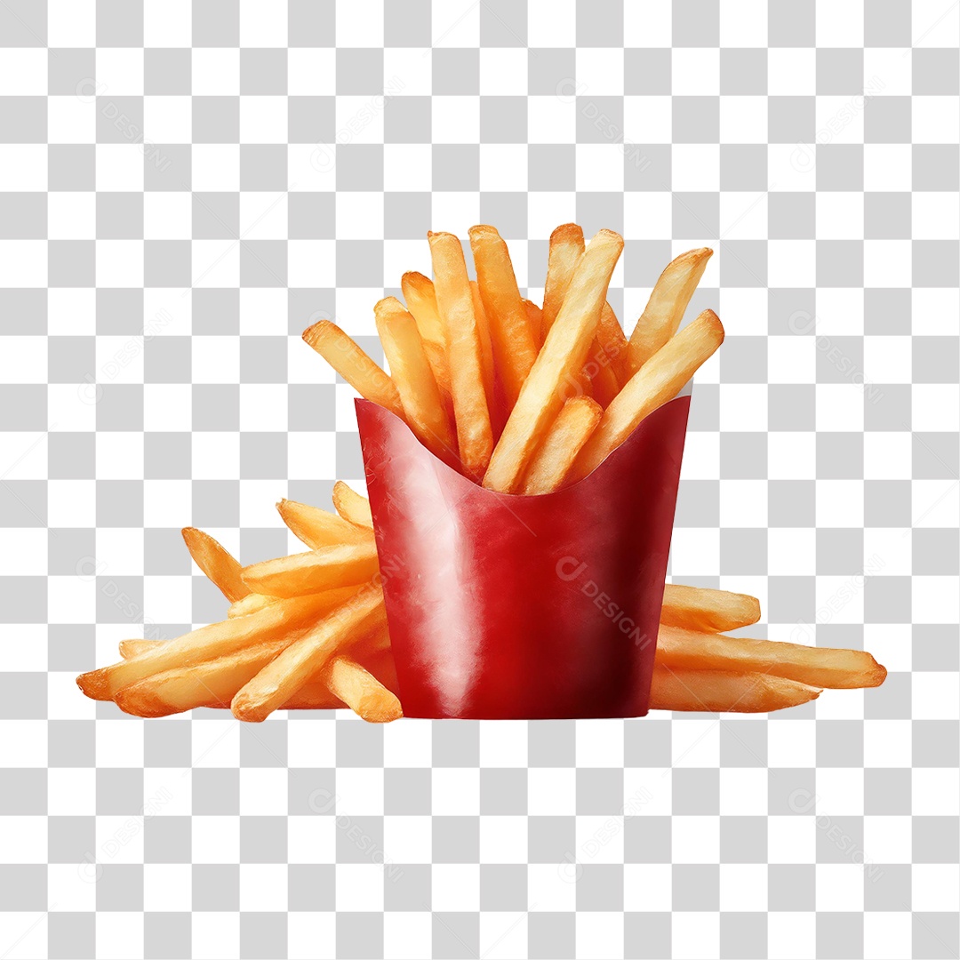 Batatas Fritas PNG Transparente