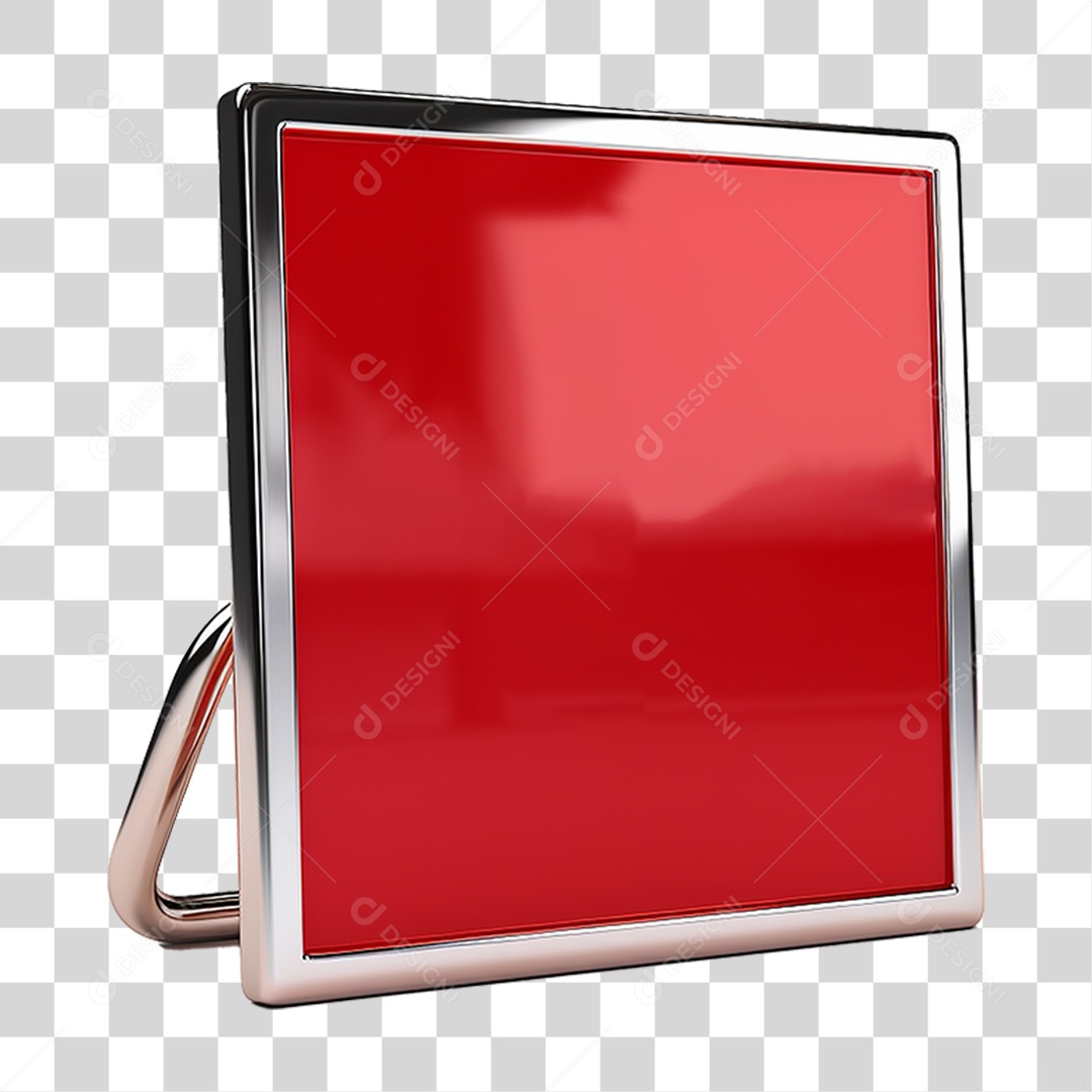 Placa de Segurança Metal PNG Transparente