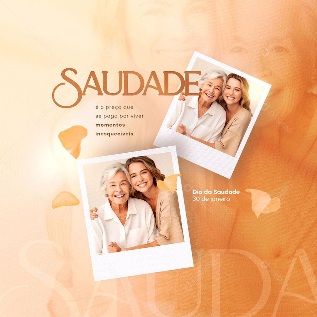 Social Media Dia Da Saudade 30 de Janeiro PSD Editável