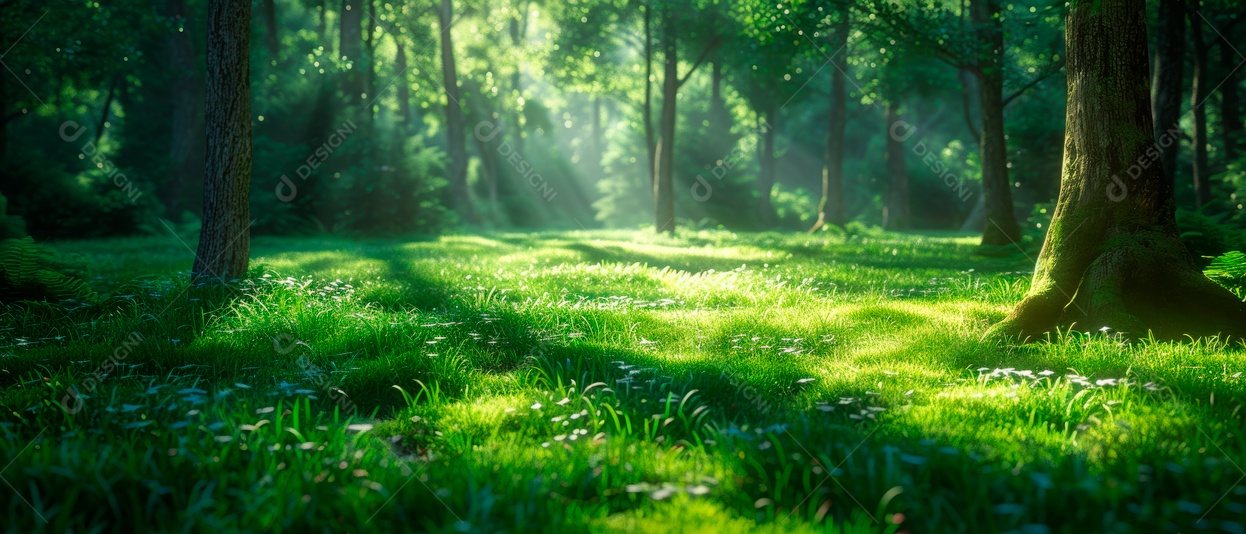 Grama realista baixo ângulo 3D fundo branco Generative AI.