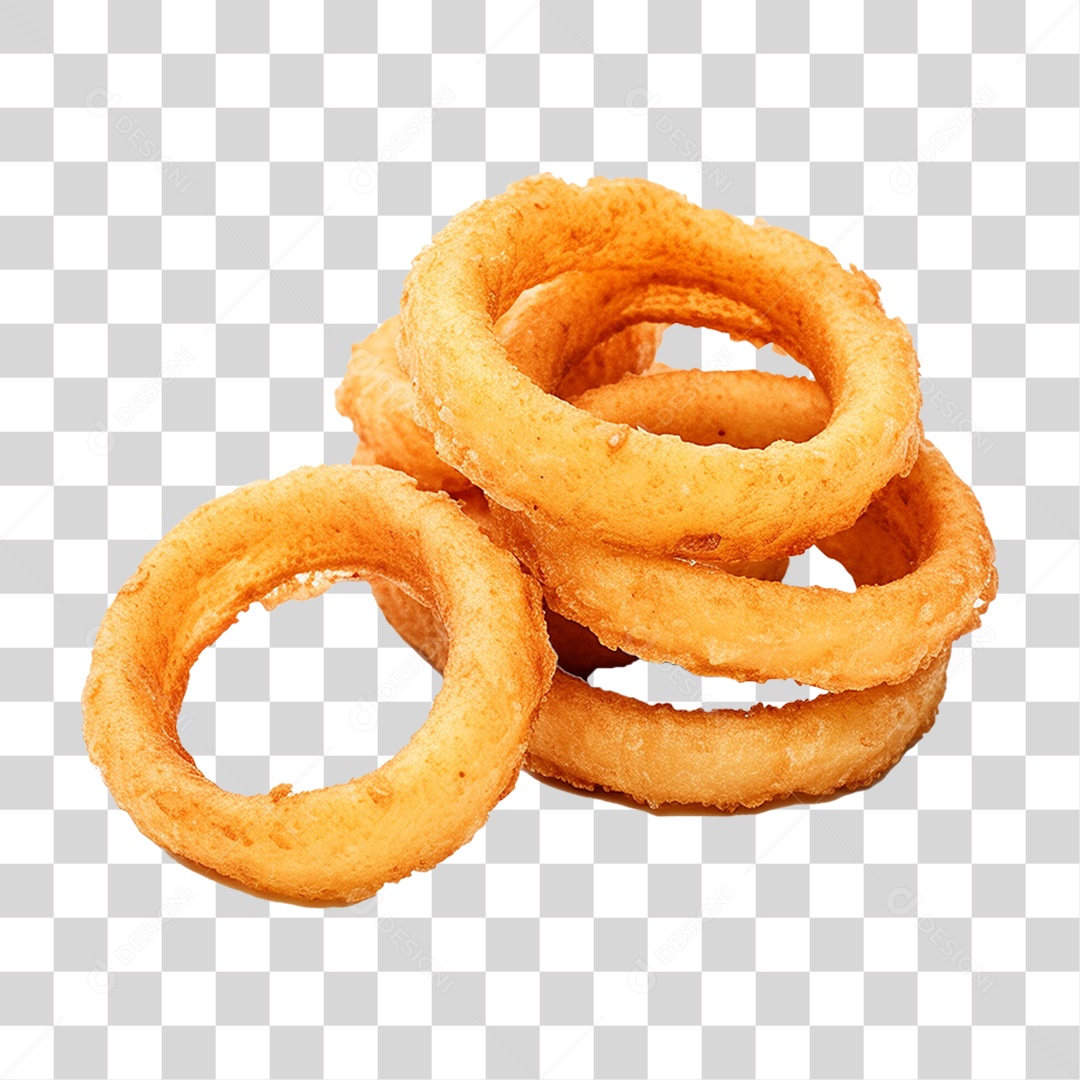 Rodelas de Cebola Frita PNG Transparente