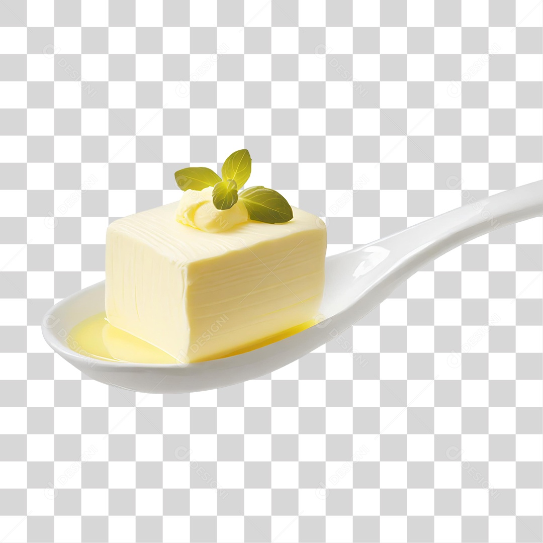 Manteiga em Colher PNG Transparente