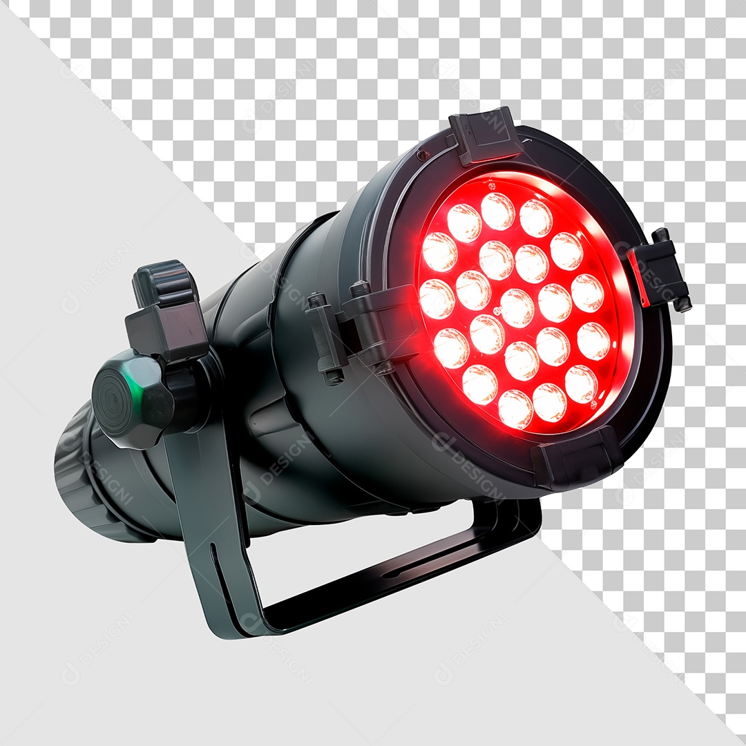 Elemento 3D Luz Vermelha De Show Para Composição PSD