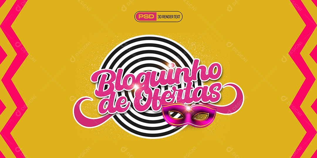 Selo 3D Bloquinho De Ofertas Para Composição PSD