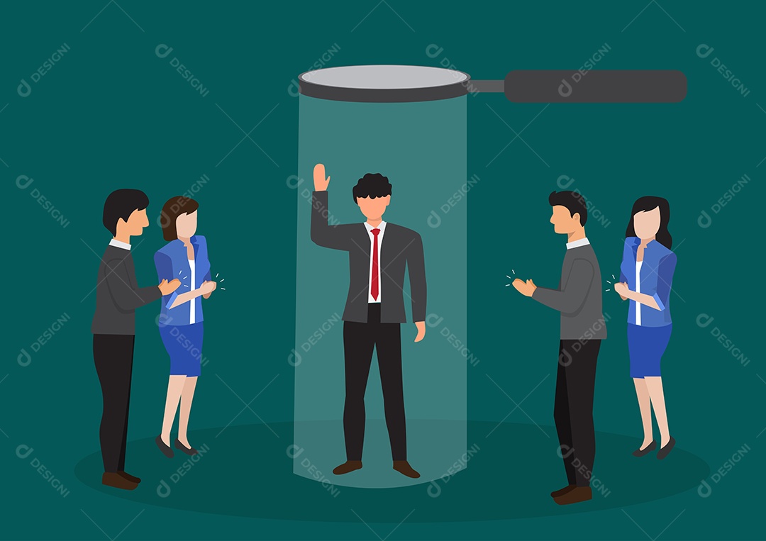 Boas Vindas aos Novos Funcionários Ilustração Vetor EPS + AI